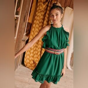 Sézane Nasta Dress Emerald SZ 34/2 NWT